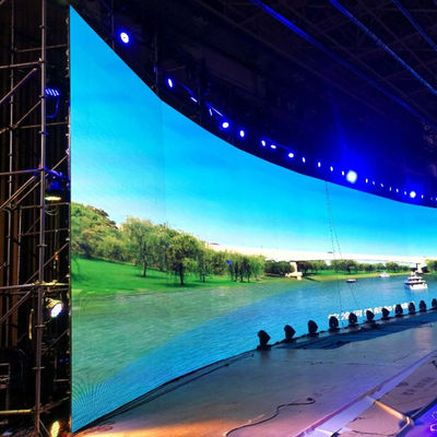 TV / Broadcasting Center P4  Soft Led Screen , Curved Led Video Wall 1000cd/㎡