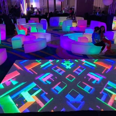SMD1921 Colorful LED Screen Floor Tiles Pixel Pitch 3.91mm ISO