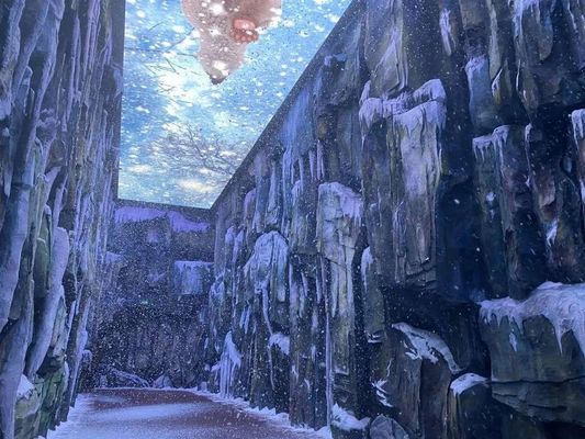 Esposizione dell'interno dello schermo di visualizzazione del LED di pubblicità 1R1G1B P4.81 P3.91 LED 3D