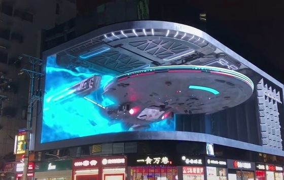 SMD1921 bloot oog 3D LEIDENE Vertoning die Vlakke P4.81 P2.064 adverteren