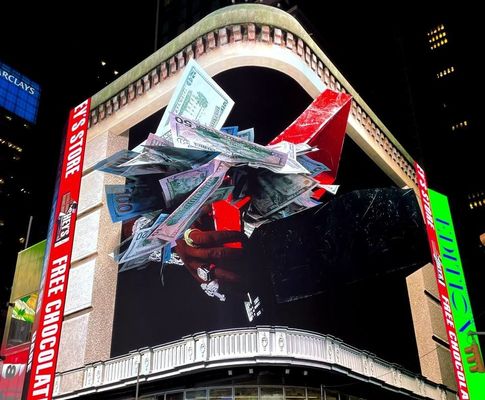P1.875 Outdoor 3D Screen 1R1G1B SMD1921 LED Display Brightness